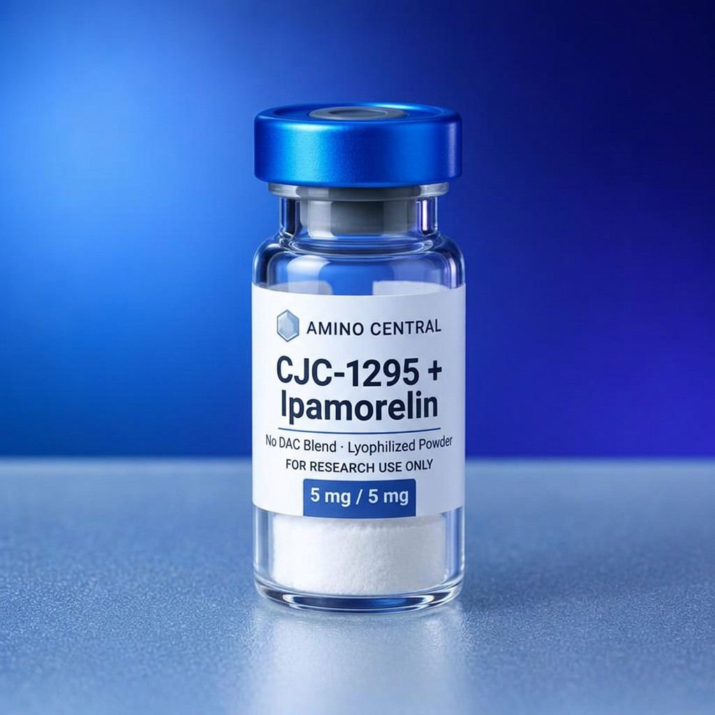 CJC-1295 + Ipamorelin research vial